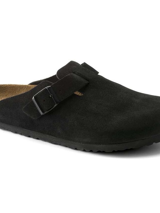 Birkenstock Boston Shoes sz 12 EU 45 Men’s Suede Slip-On Clog black with defect main image 13